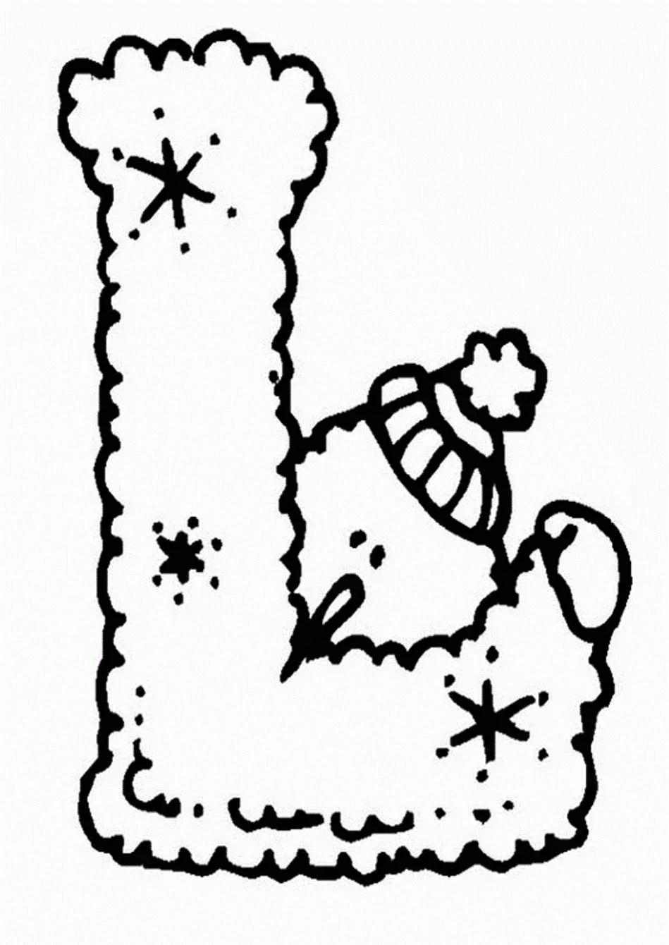 Desenhos de Letra L Para Colorir 43