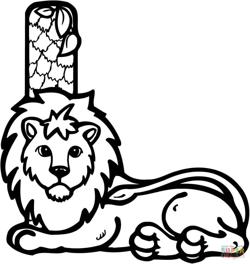 Desenhos de Letra L Para Colorir 48
