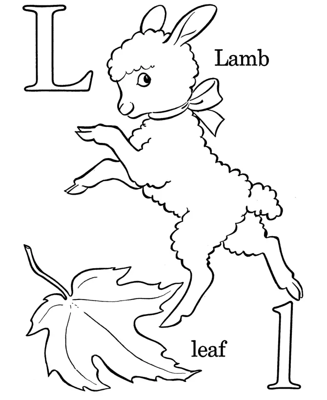 Desenhos de Letra L Para Colorir 5