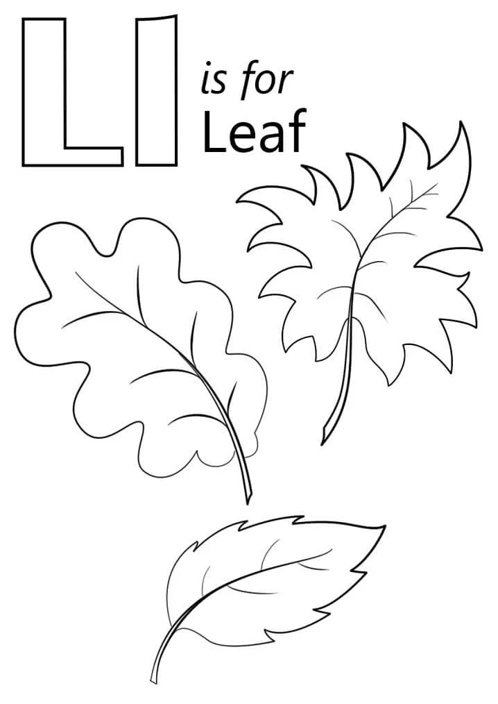 Desenhos de Letra L Para Colorir 61