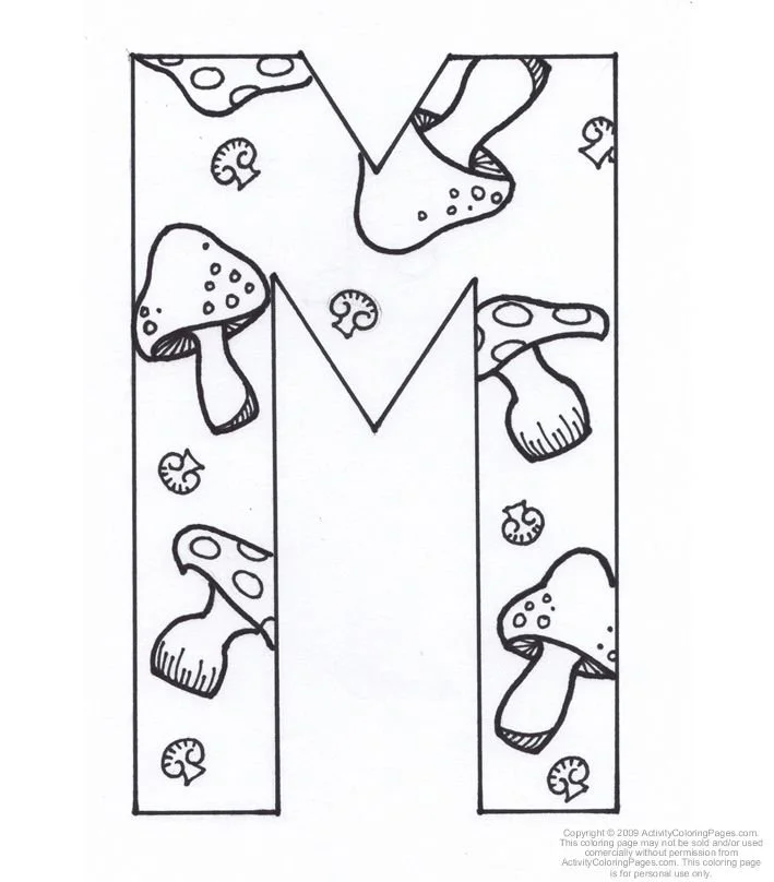Letter M Coloring Pages 11
