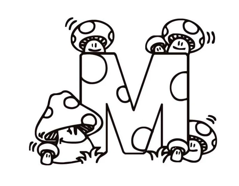 Letter M Coloring Pages 17