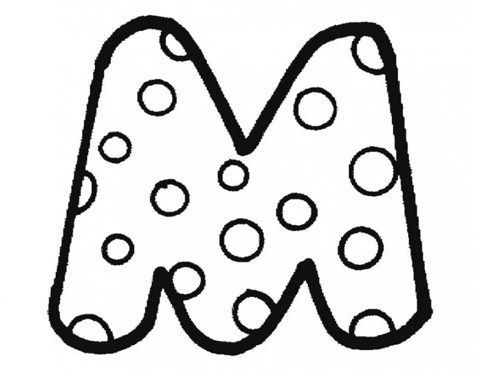 Letter M Coloring Pages 21