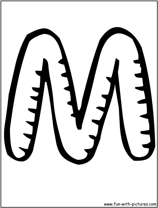 Letter M Coloring Pages 23