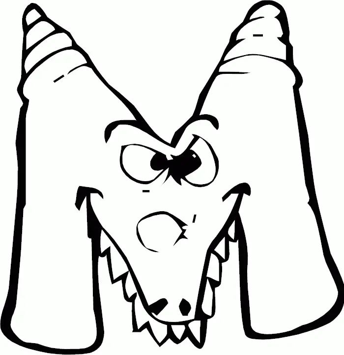 Letter M Coloring Pages 26