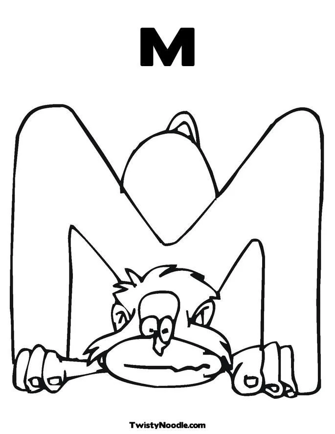 Letter M Coloring Pages 27