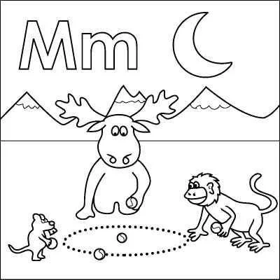 Letter M Coloring Pages 32