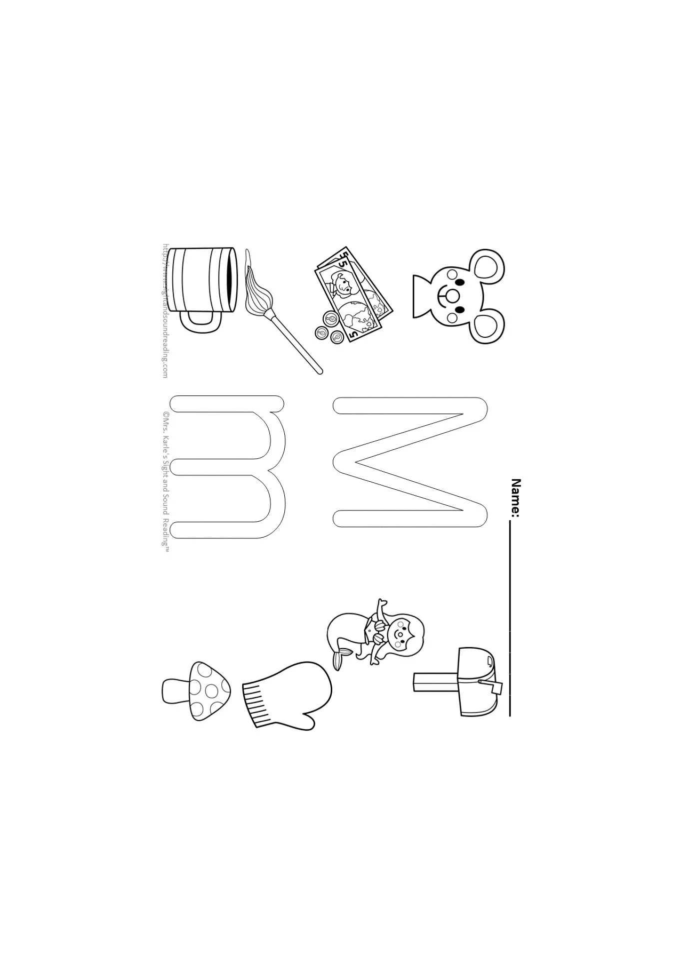 Letter M Coloring Pages 35