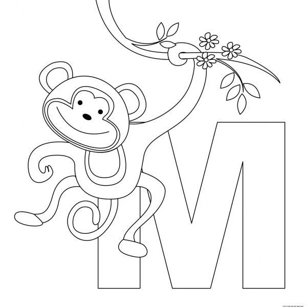 Letter M Coloring Pages 37