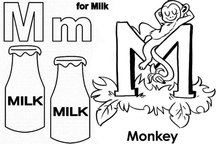 Letter M Coloring Pages 38