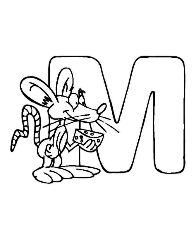 Letter M Coloring Pages 7