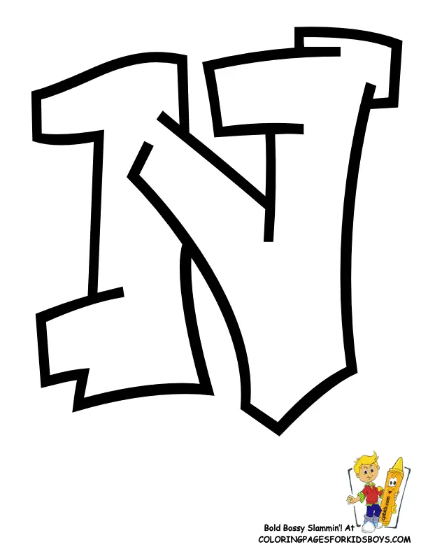 La Letra N Para Colorear 19