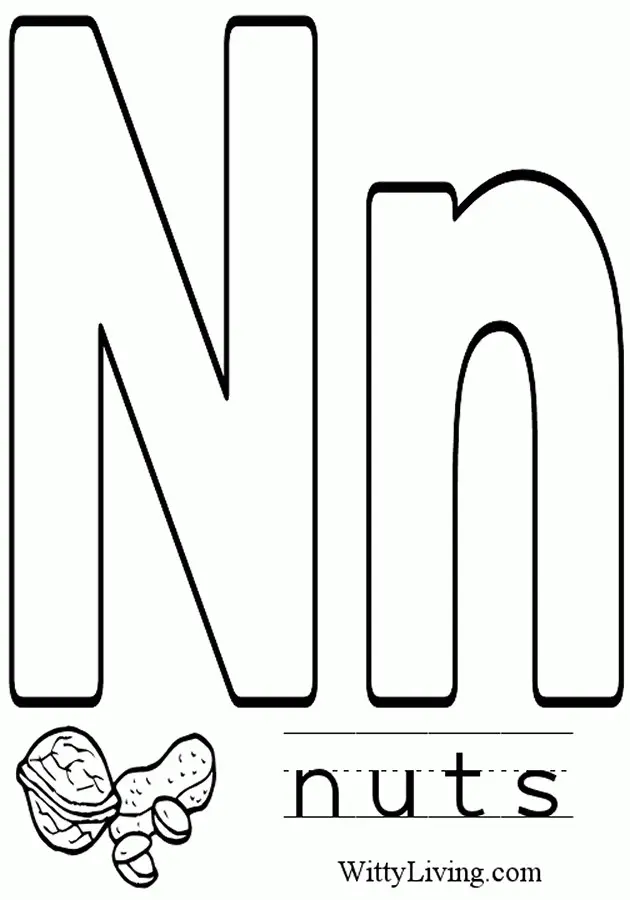 La Letra N Para Colorear 38