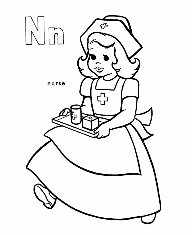 La Letra N Para Colorear 8