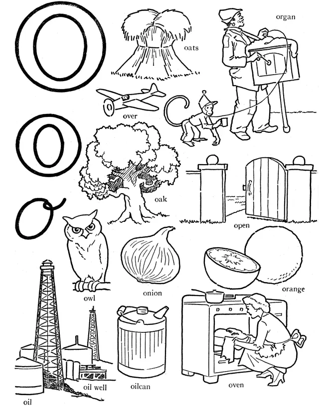 Letter O Coloring Pages 10