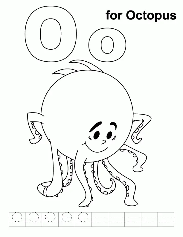 Letter O Coloring Pages 14