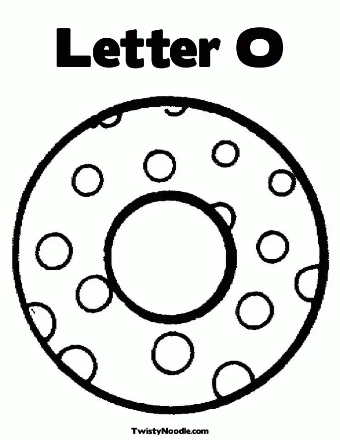Letter O Coloring Pages 22