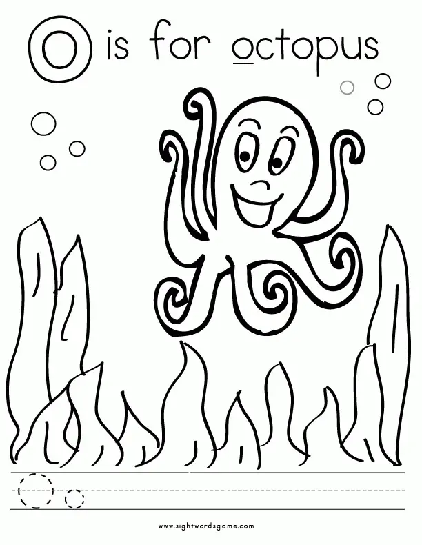 Letter O Coloring Pages 4