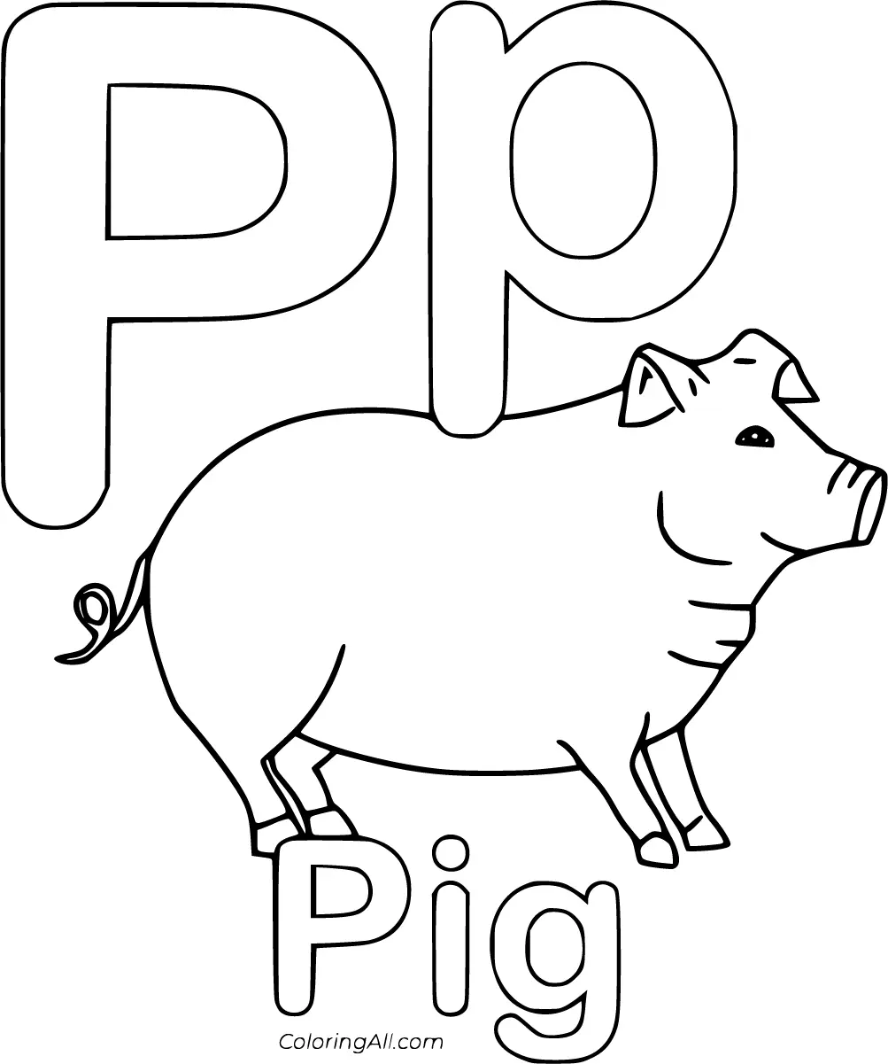 Buchstabe P Ausmalbilder