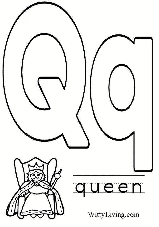 Letter Q Coloring Pages 1
