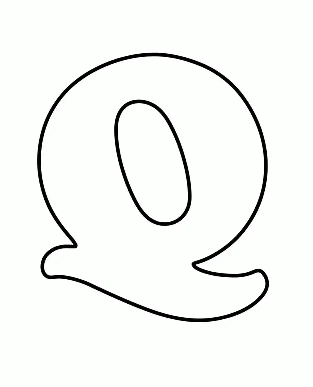 Letter Q Coloring Pages 22
