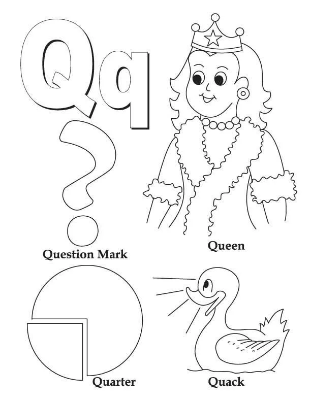 Letter Q Coloring Pages 24