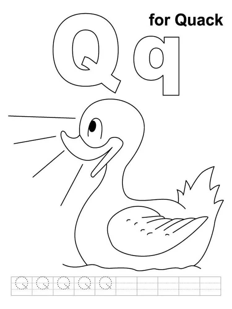 Letter Q Coloring Pages 26