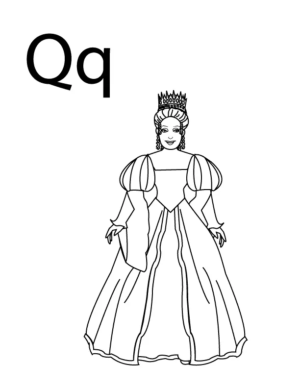 Letter Q Coloring Pages 3