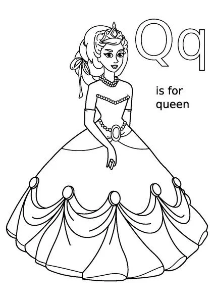Letter Q Coloring Pages 44
