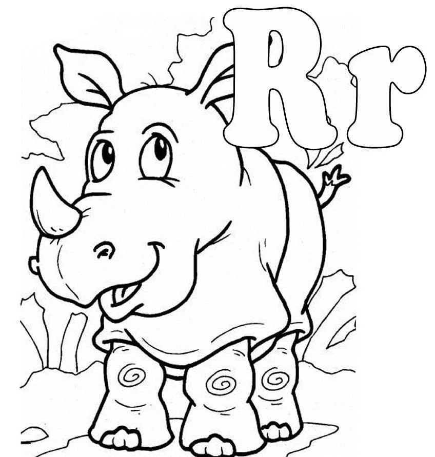 Letter R Coloring Pages 19