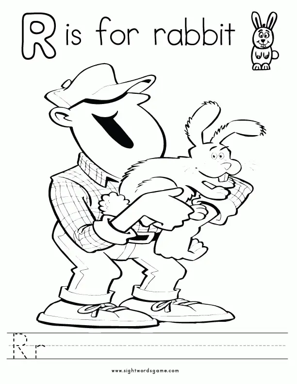 Letter R Coloring Pages 23