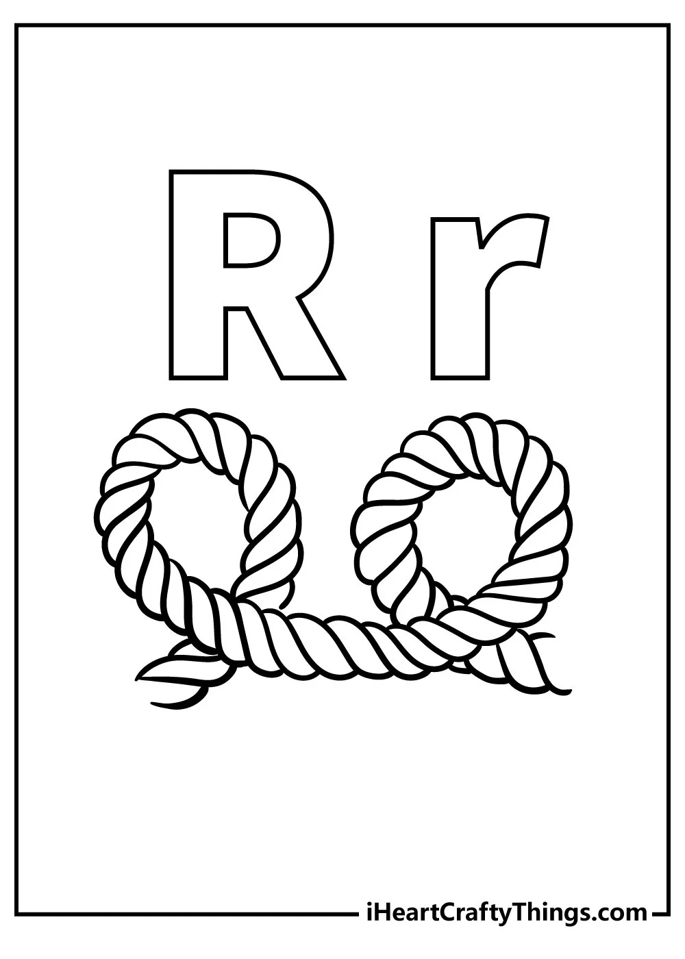 Letter R Coloring Pages 34