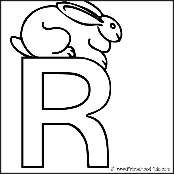 Letter R Coloring Pages 38