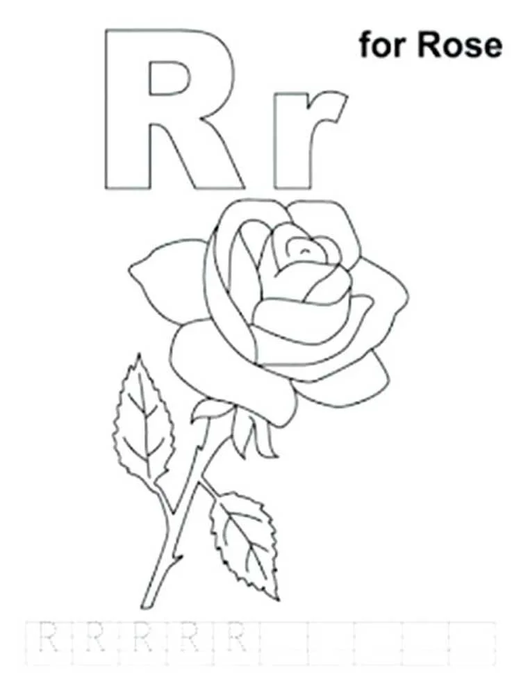 Letter R Coloring Pages 47