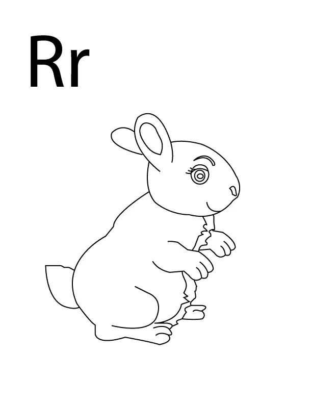 Letter R Coloring Pages 7