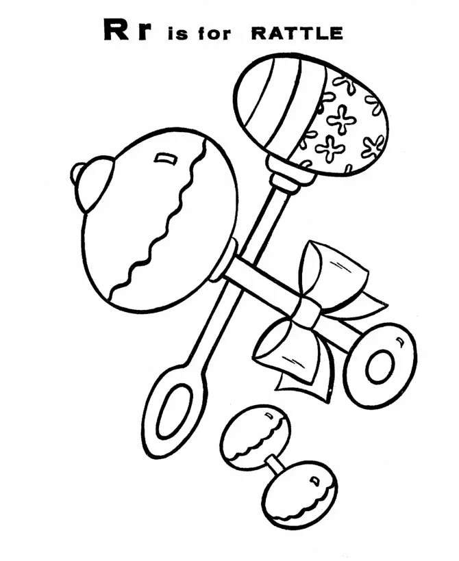 Letter R Coloring Pages 8