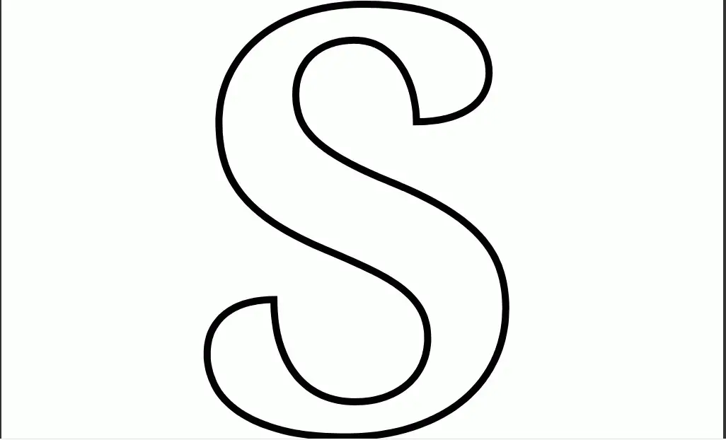 Desenhos de Letra S Para Colorir 12