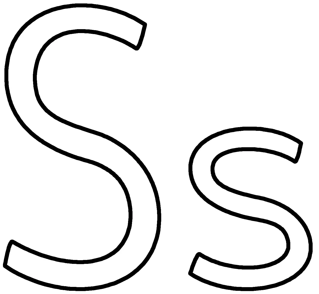 Desenhos de Letra S Para Colorir 15