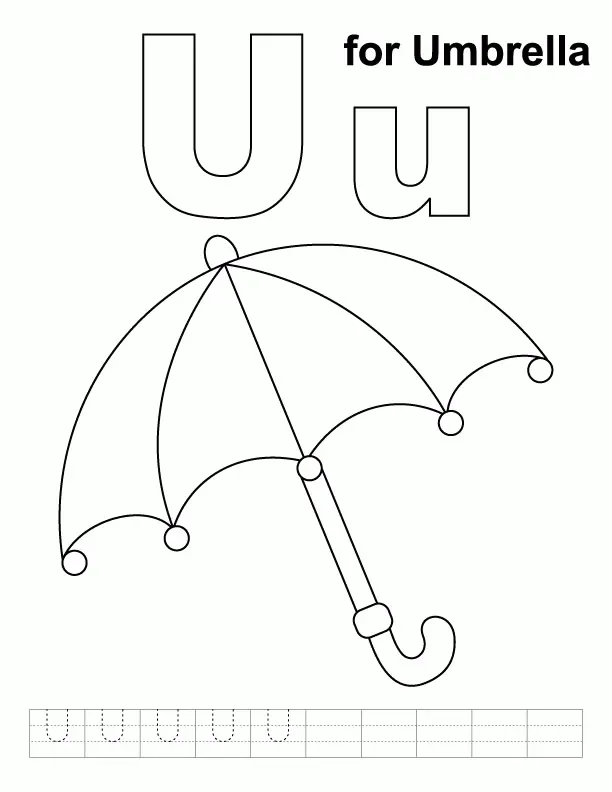 Letter U Coloring Pages 10