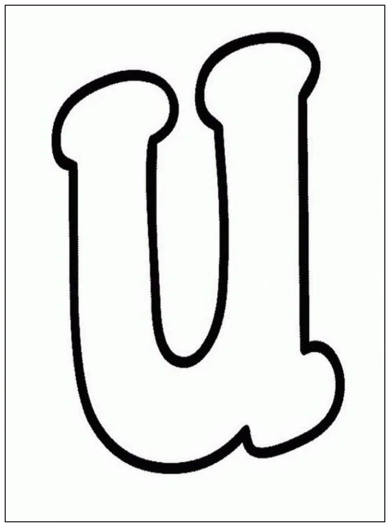 Letter U Coloring Pages 17