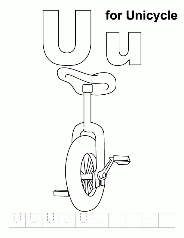 Letter U Coloring Pages 19