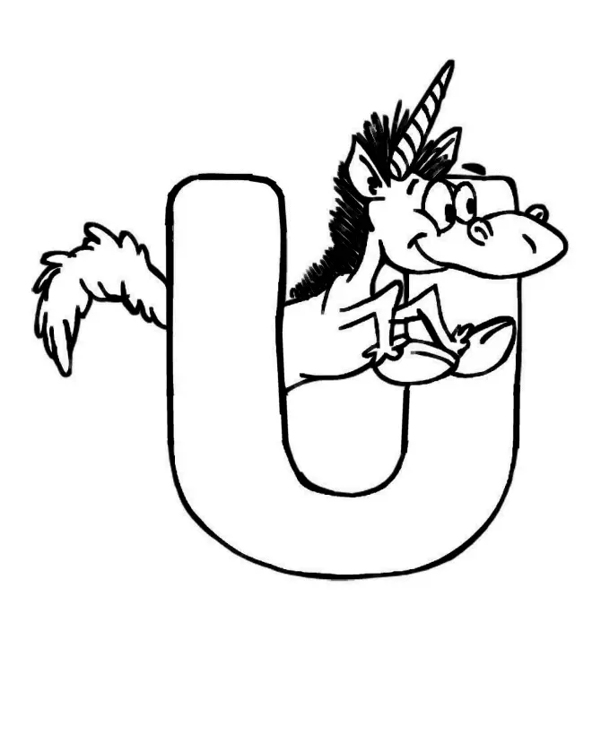 Letter U Coloring Pages 7