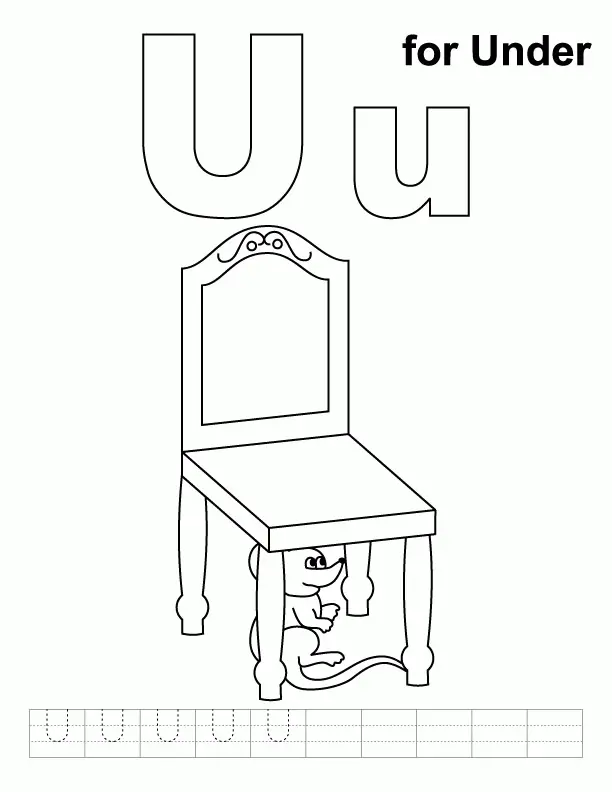 Letter U Coloring Pages 8