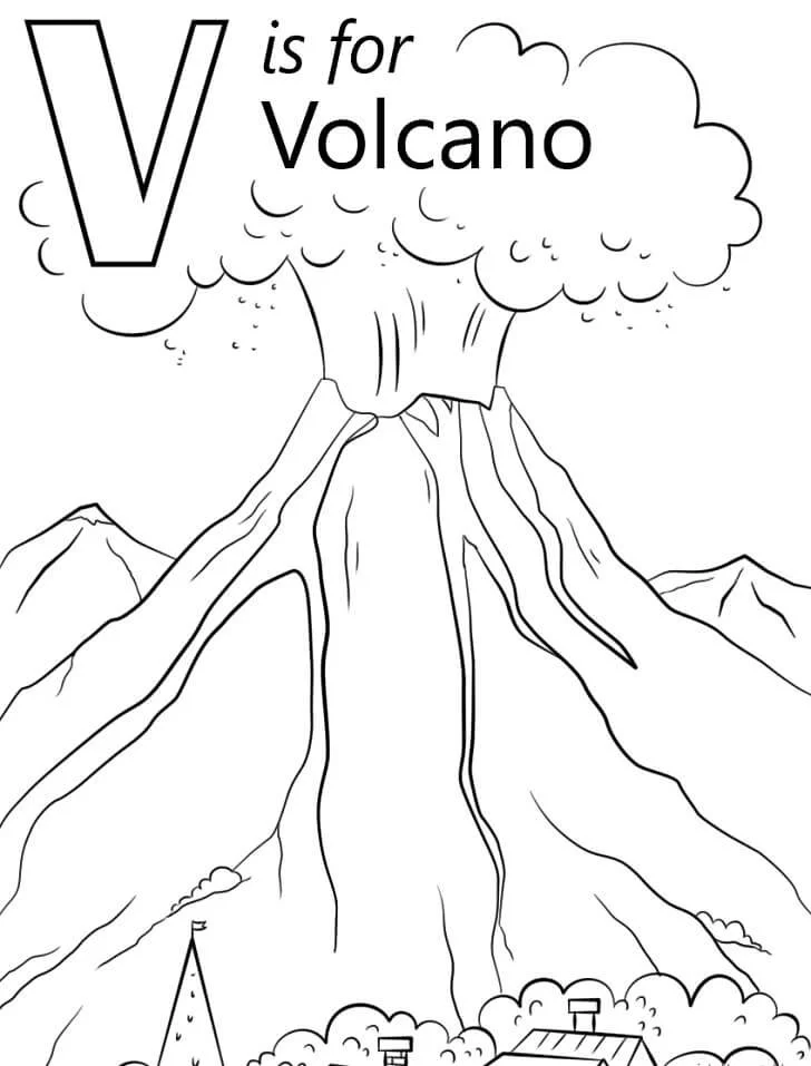 Desenhos de Letra V Para Colorir 39