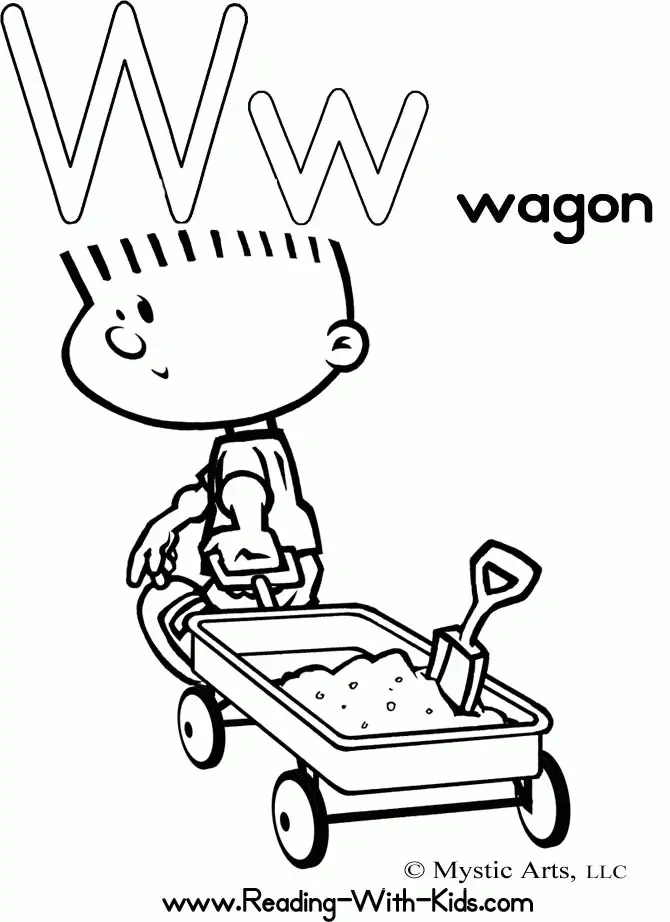 Letter W Coloring Pages 1
