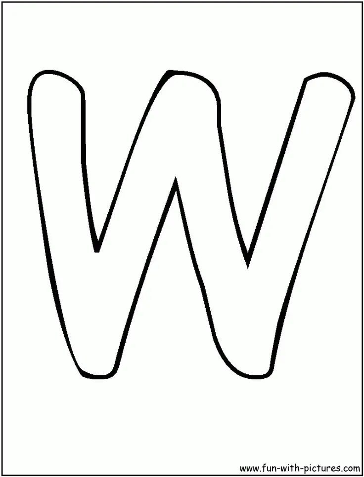 Letter W Coloring Pages 10