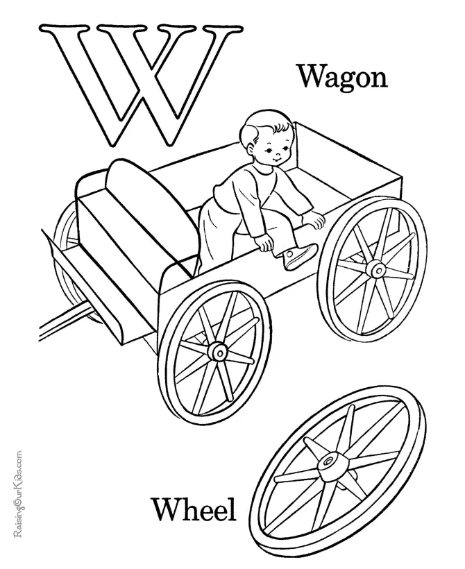 Letter W Coloring Pages 3