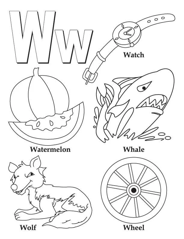 Letter W Coloring Pages 4