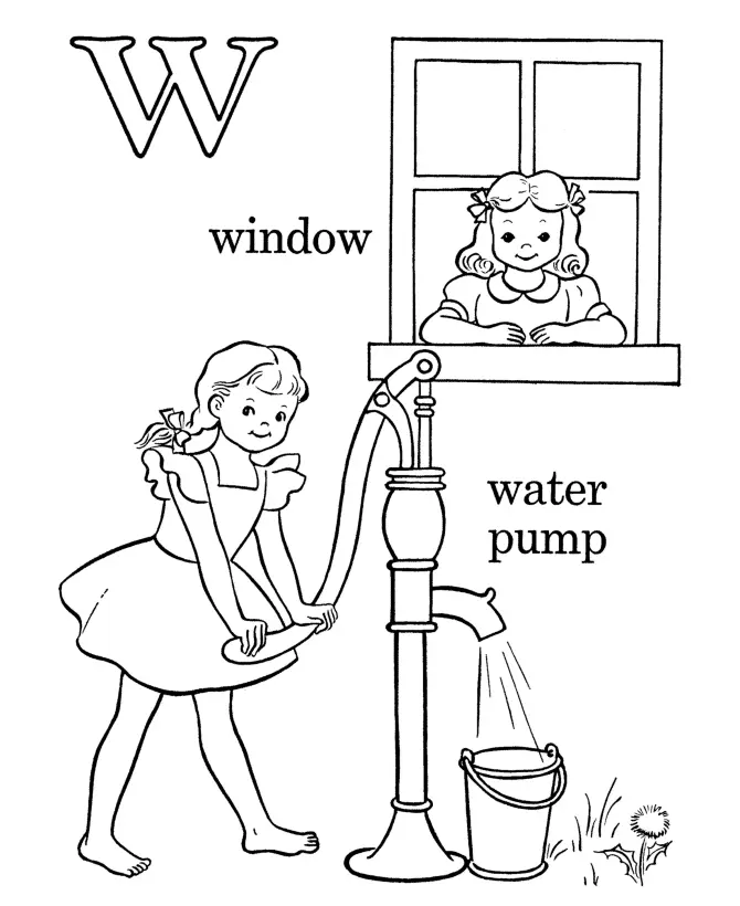 Letter W Coloring Pages 6