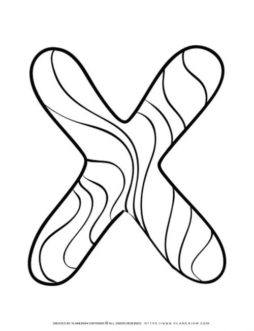 Buchstabe X Ausmalbilder 39
